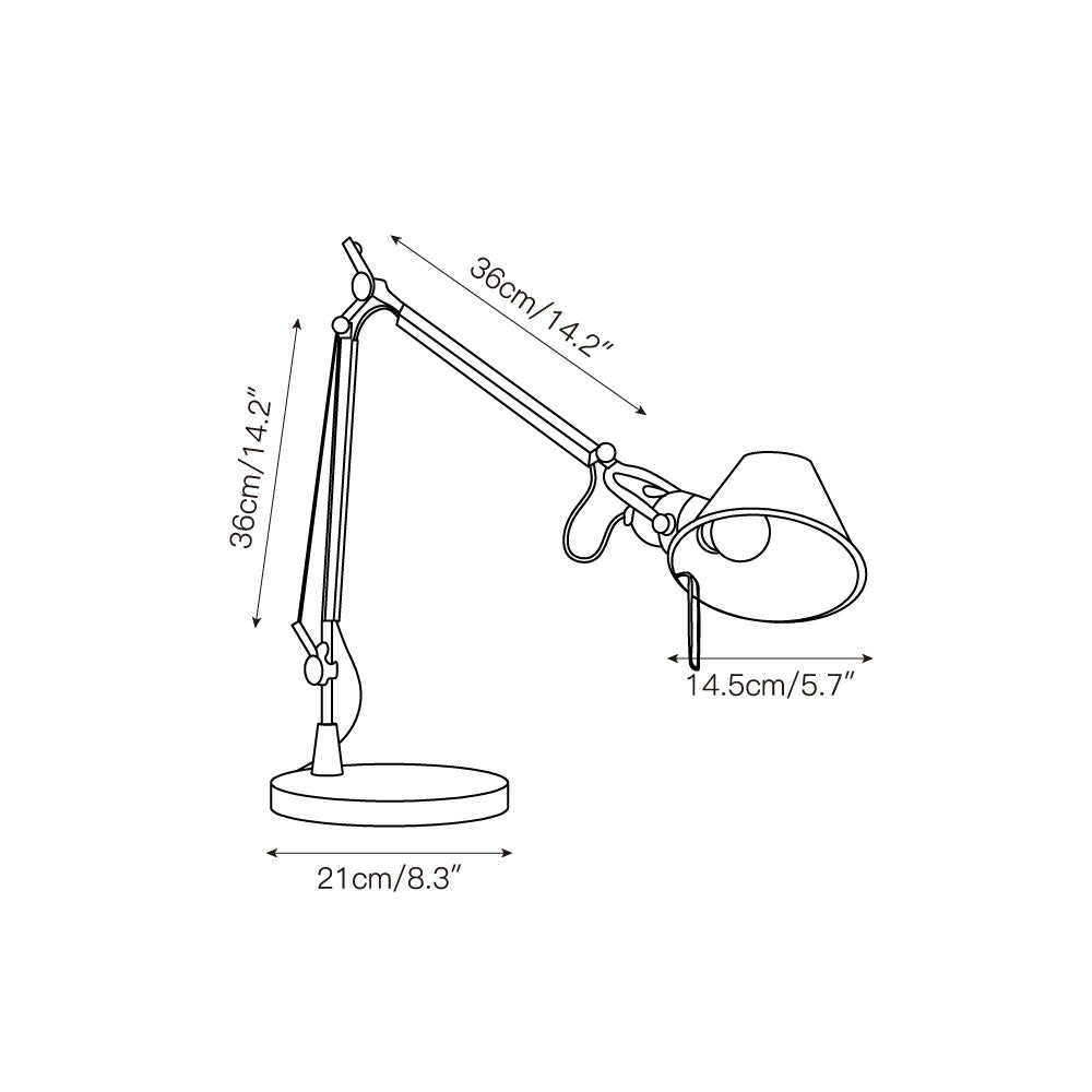 Brady Rocker Arm Table Lamp