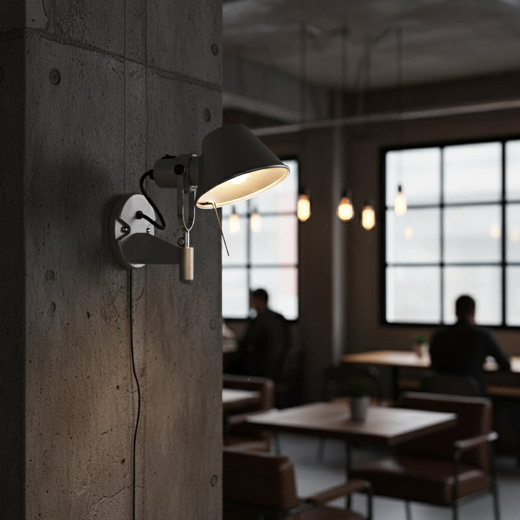 Brady Rocker Arm Plug-in Sconce