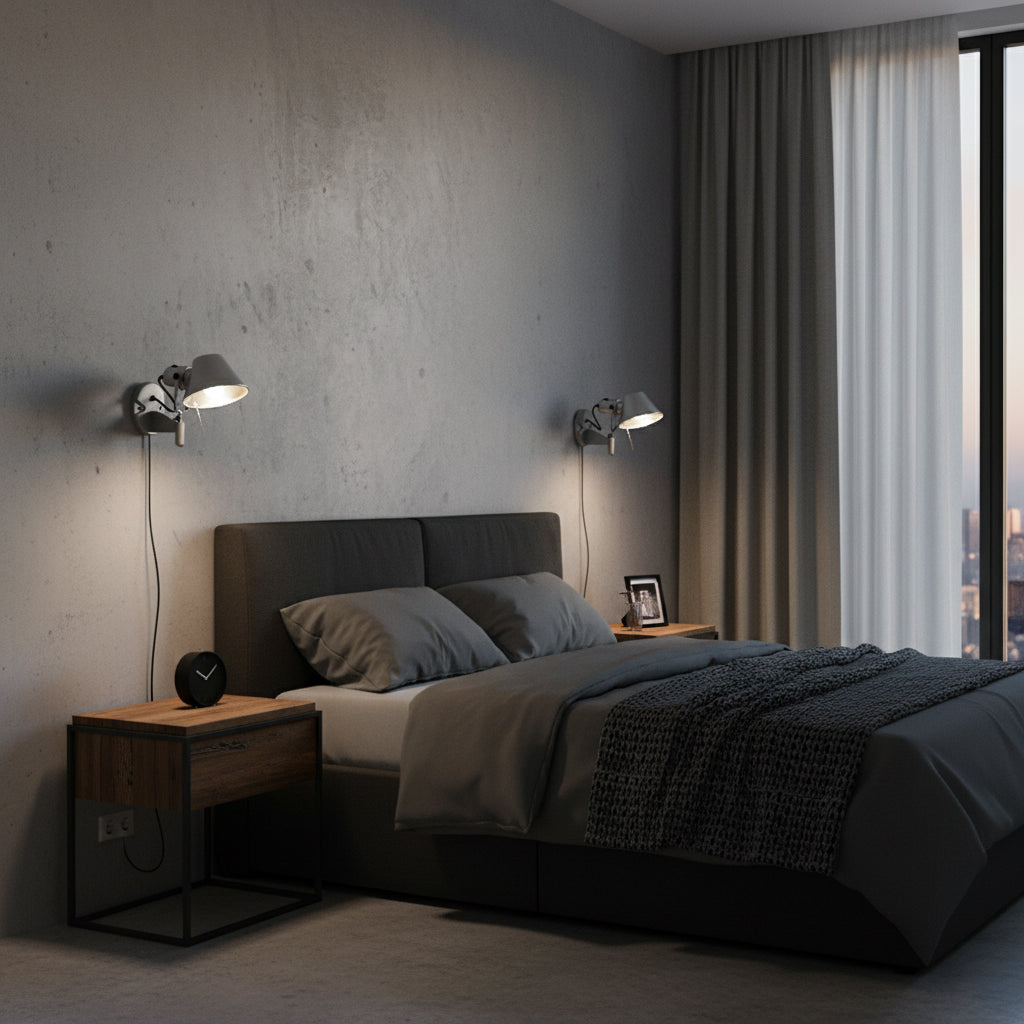 Brady Rocker Arm Plug-in Sconce