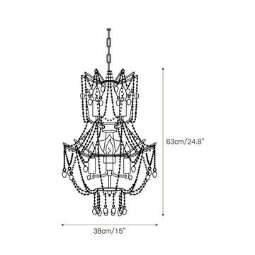 Toluca Turquoise Chandelier – detail 3 — Dimension drawings 1