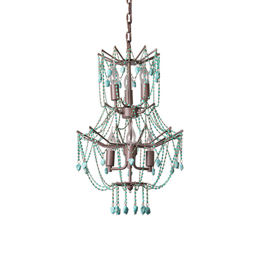 Toluca Turquoise Chandelier