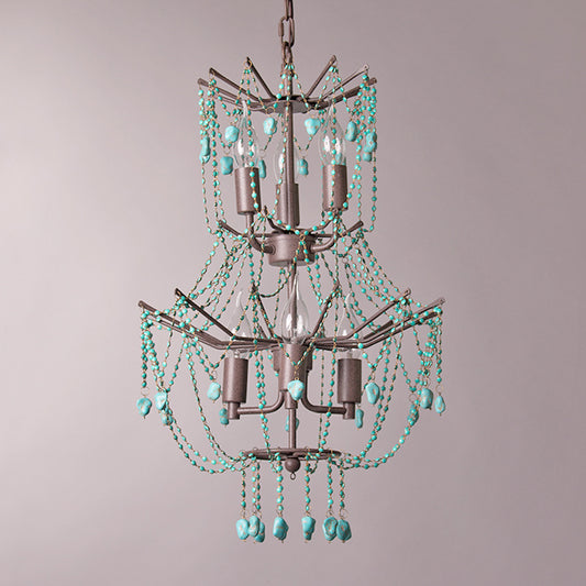 Toluca Turquoise Chandelier