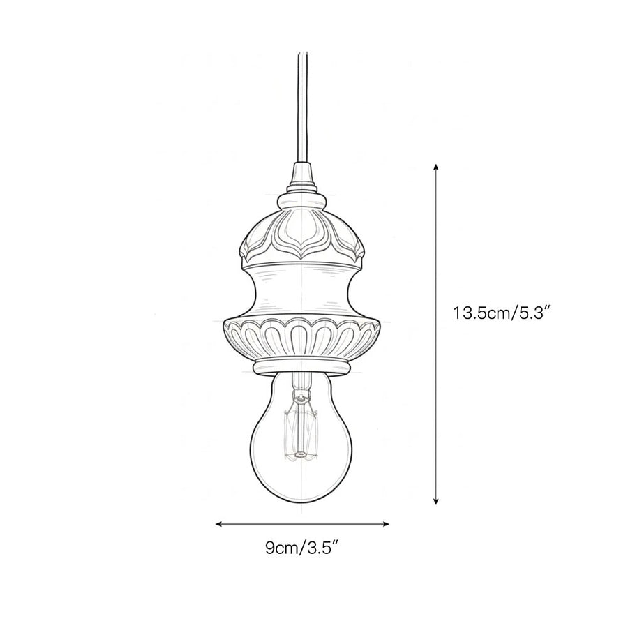 Tomiya Wood Swag Lights – detail 5 — Dimension drawings 3