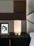 Load image into Gallery viewer, Totem Alabaster Table Lamp (built-in battery)
