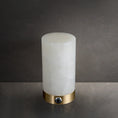 Load image into Gallery viewer, Totem Alabaster Table Lamp (built-in battery)
