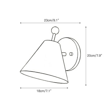 Traatten Wall Lamp – detail 3 — Dimension drawings 1