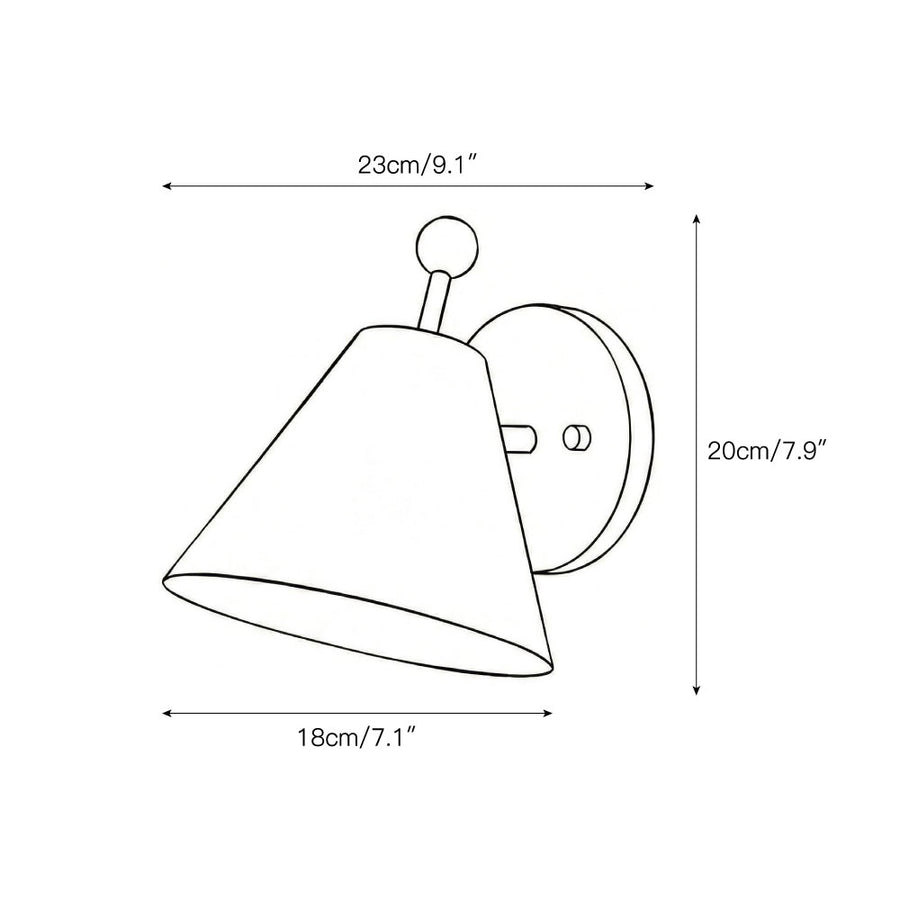 Traatten Wall Lamp – detail 3 — Dimension drawings 1