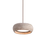 Lampe Suspendue Tambour Travertin