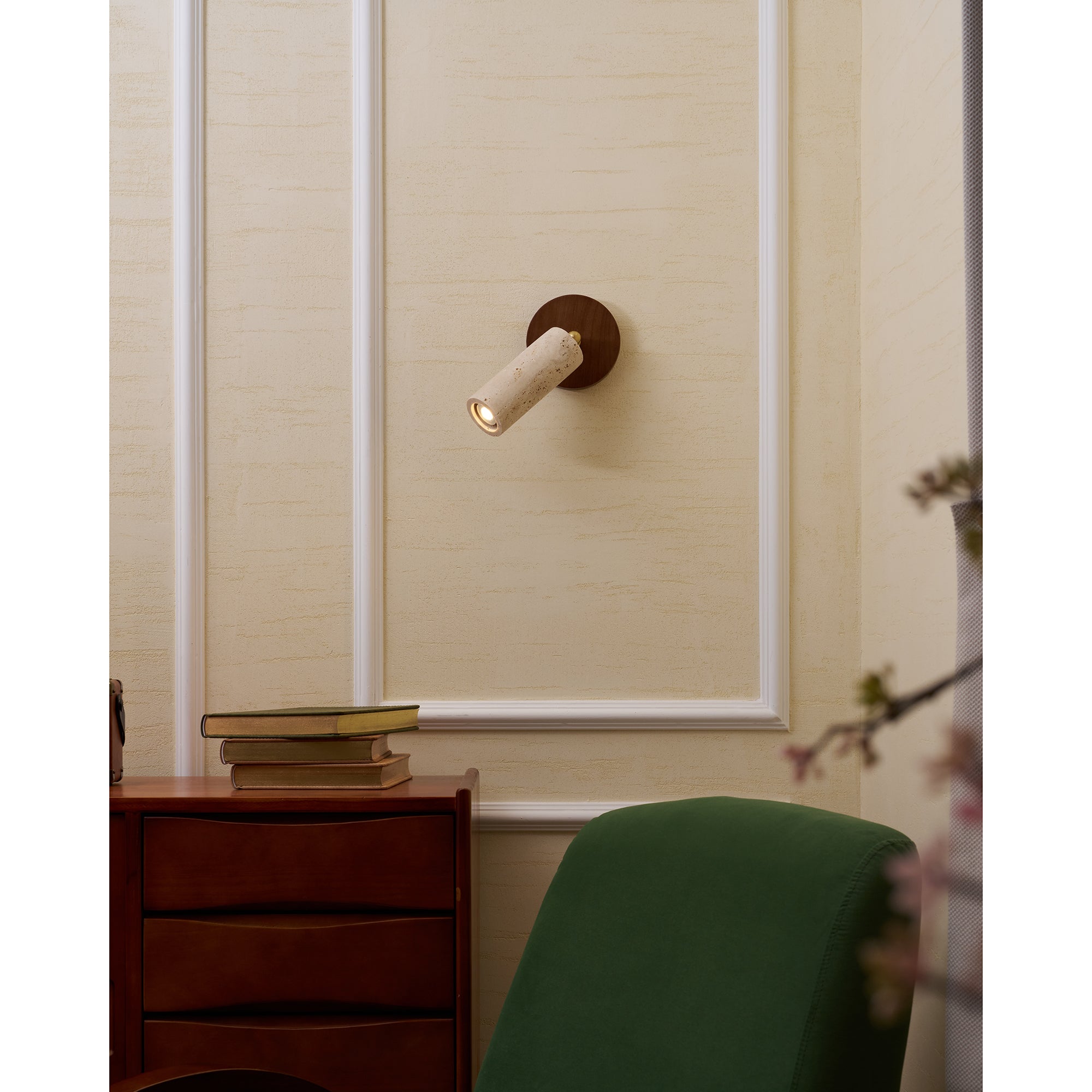 Travertine Mireille Wall Lamp