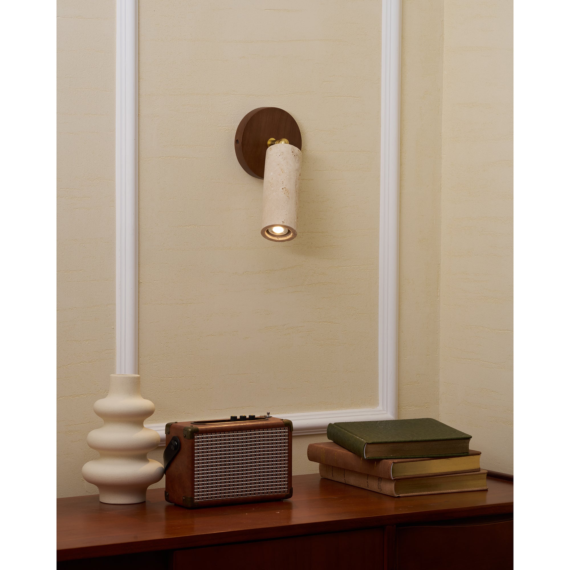 Travertine Mireille Wall Lamp