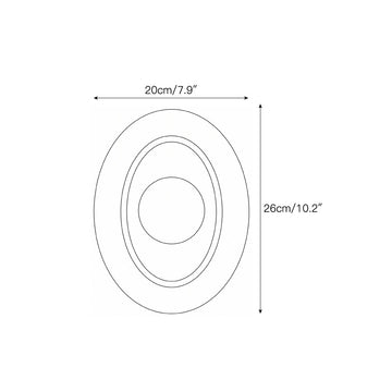 Tray Marble Wall Sconce – detail 3 — Dimension drawings 1