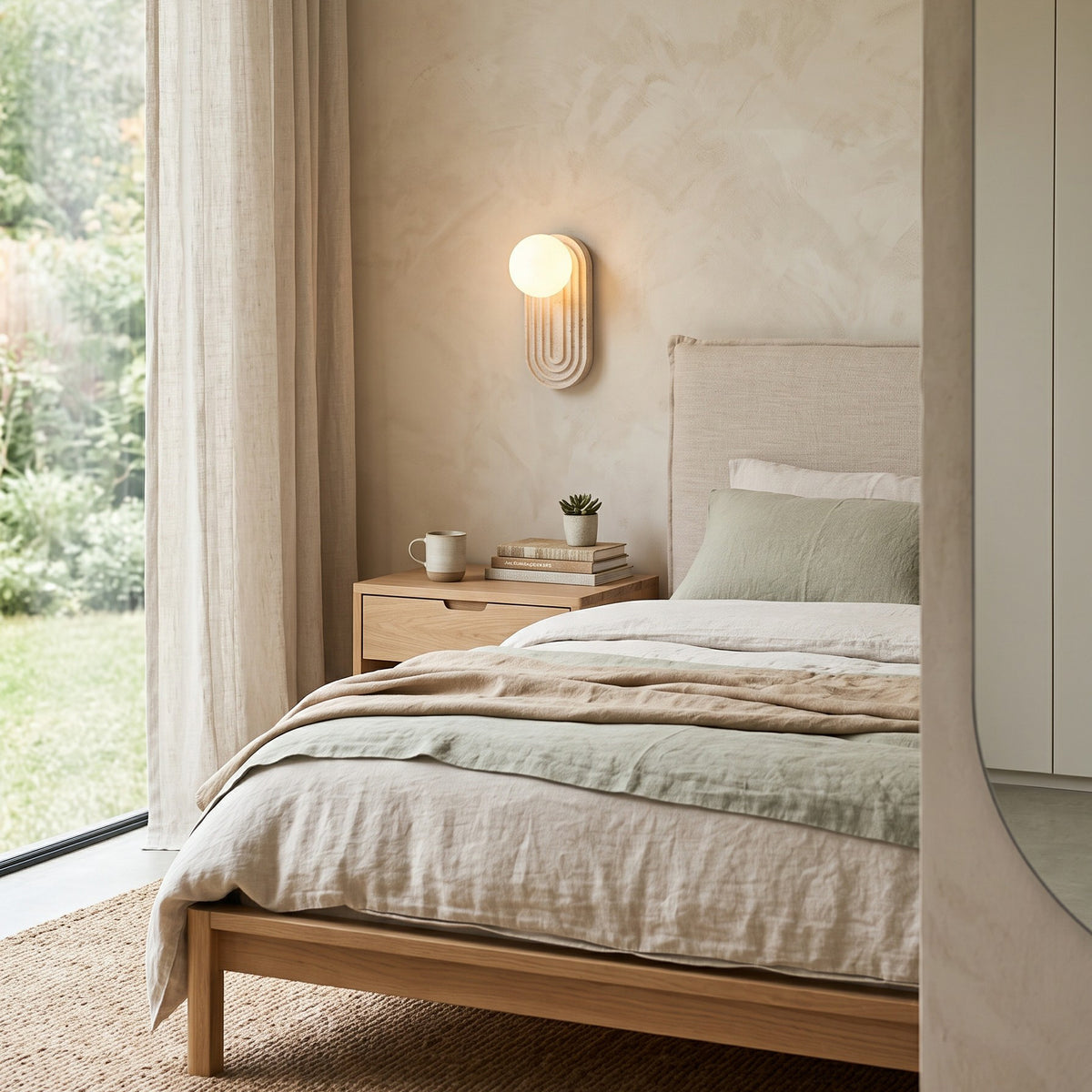 Trent Travertine Wall Lamp