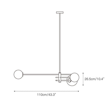 Trevi Chandelier – detail 4 — Dimension drawings 1