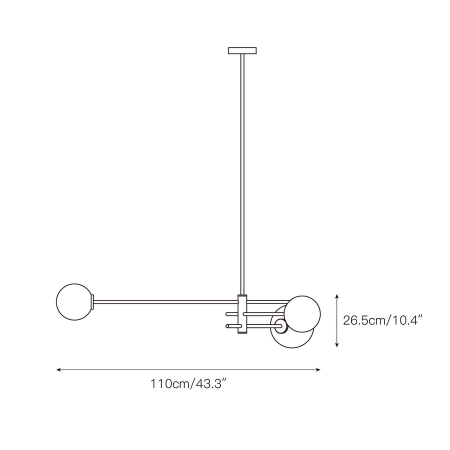 Trevi Chandelier – detail 4 — Dimension drawings 1