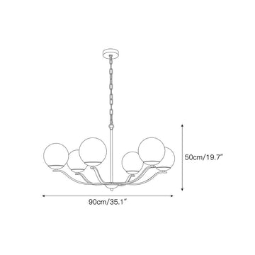 Trey Chandelier – detail 5 — Dimension drawings 3
