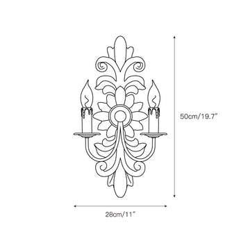 Trianon Glit Sconce – detail 3 — Dimension drawings 1