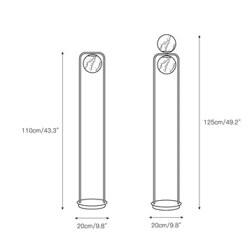 Tribeca Alabaster Floor Lamp – detail 3 — Dimension drawings 1
