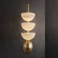 Load image into Gallery viewer, Triple Alabaster Wall Lamp
