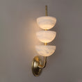 Load image into Gallery viewer, Triple Alabaster Wall Lamp
