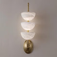 Load image into Gallery viewer, Triple Alabaster Wall Lamp
