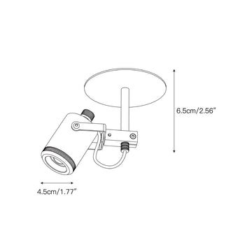 Triton LED Flush Mount – detail 3 — Dimension drawings 1