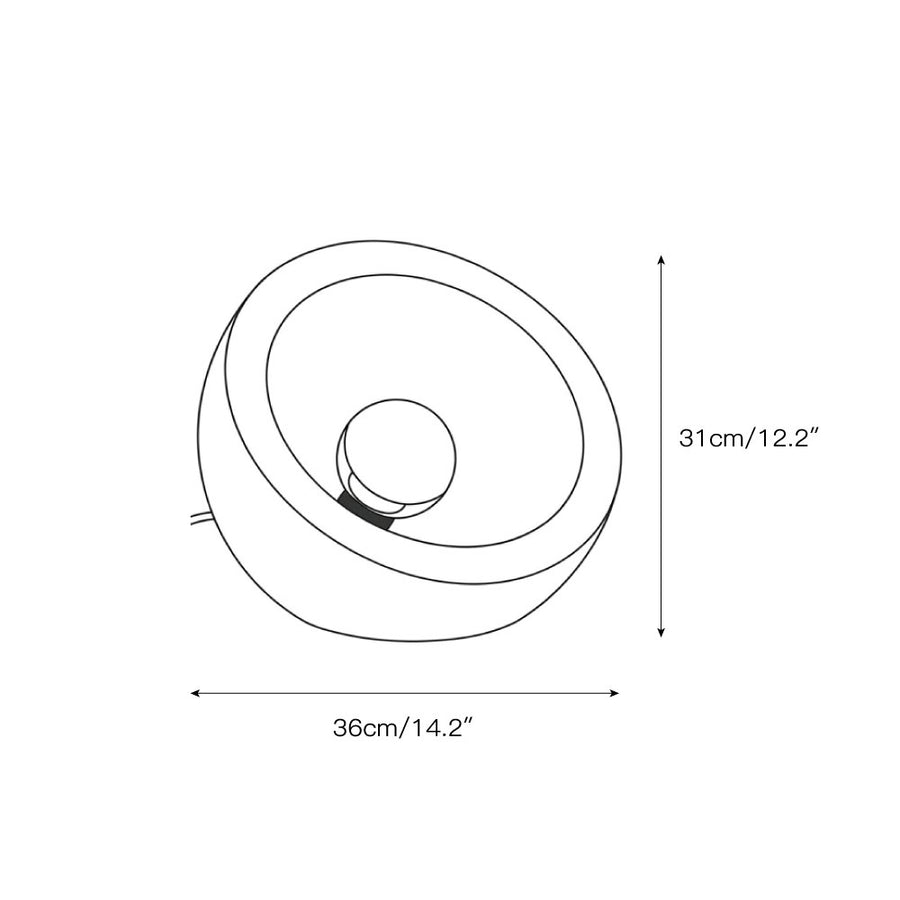 Tsuki Table Lamp – detail 3 — Dimension drawings 1