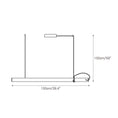 Load image into Gallery viewer, Tubular Linear LED Pendant Lamp
