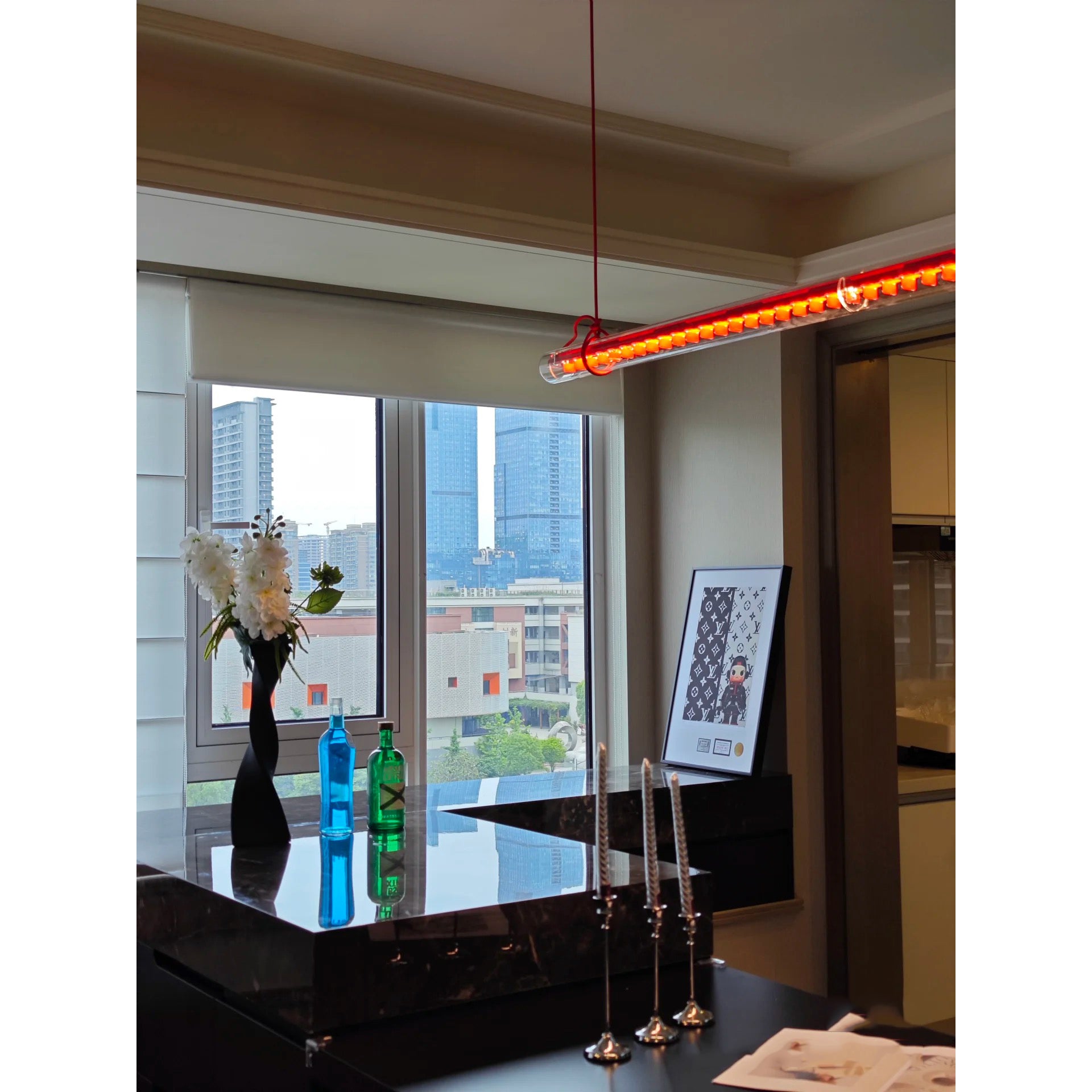 Tubular Linear LED Pendant Lamp