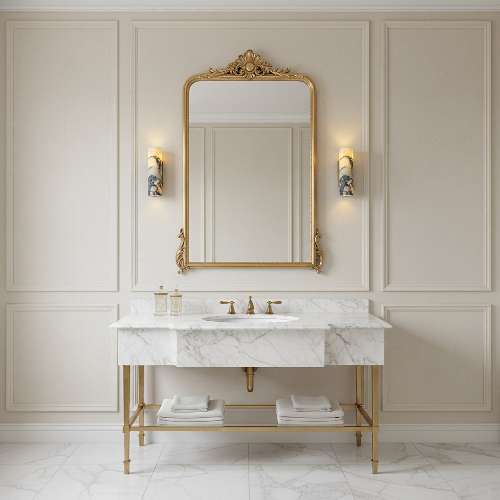 Tubular Marble Wall Lamp