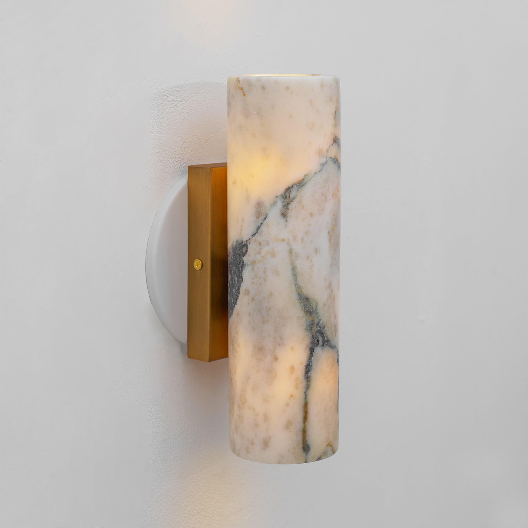 Tubular Marble Wall Lamp