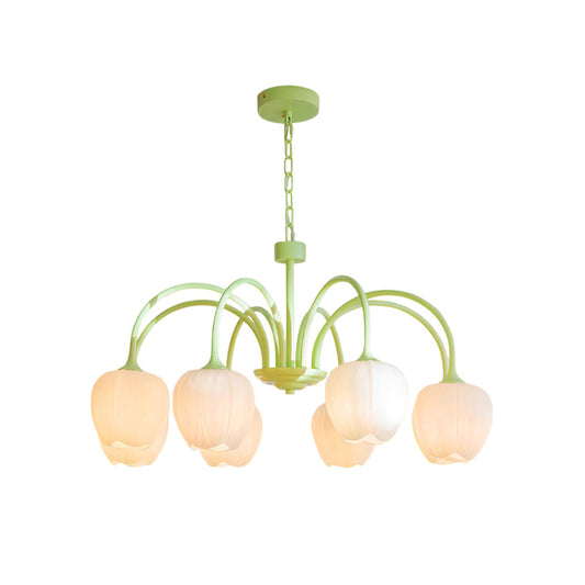 Tulip Matcha Chandelier