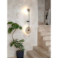 Charger l'image dans la visionneuse de la galerie, Twin Disc Travertine Wall Lamp – detail 6
