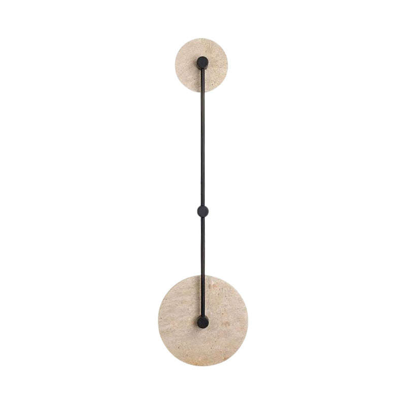 Twin Disc Travertine Wall Lamp – detail 11