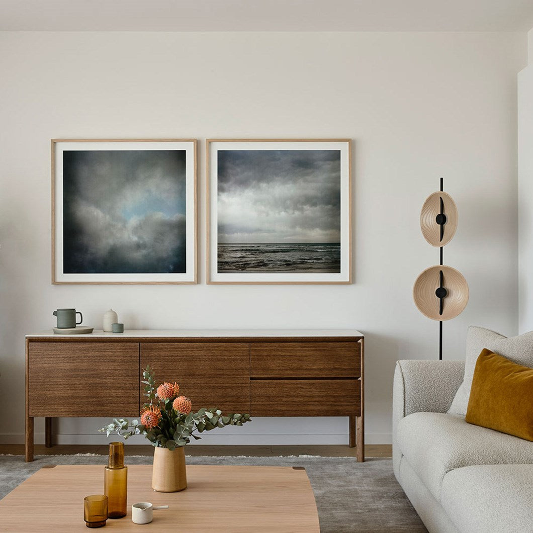 Twin Disc Wood Floor Lamp – detail 4
