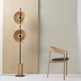 Charger l'image dans la visionneuse de la galerie, Twin Disc Wood Floor Lamp – detail 9

