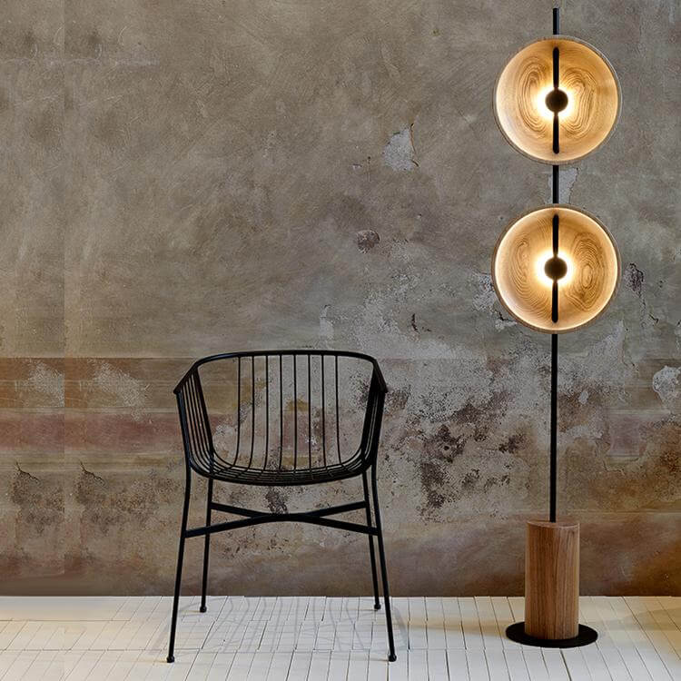 Twin Disc Wood Floor Lamp – detail 10