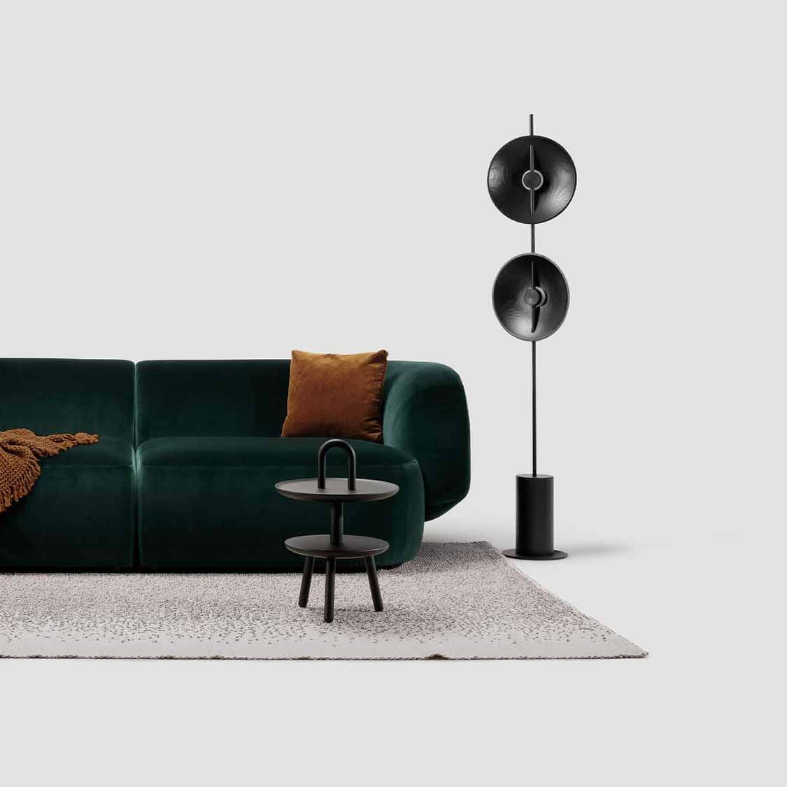 Twin Disc Wood Floor Lamp – detail 12