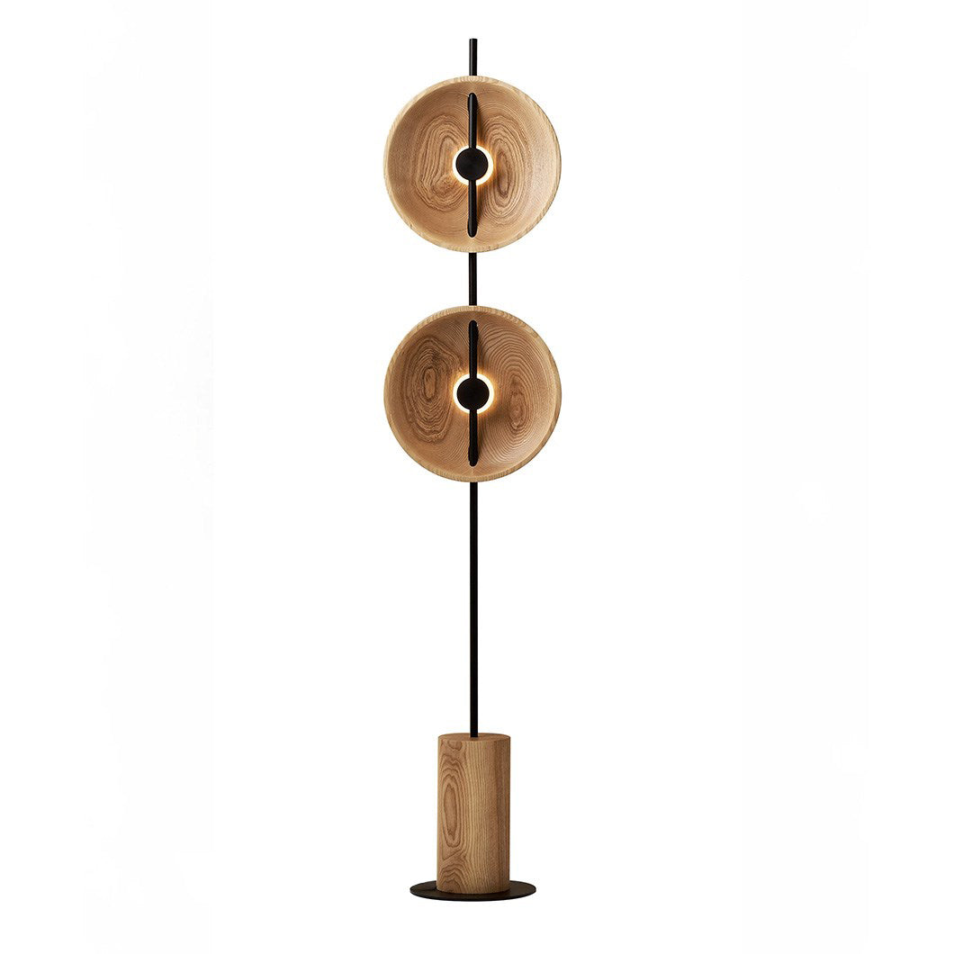 Twin Disc Wood Floor Lamp – detail 16