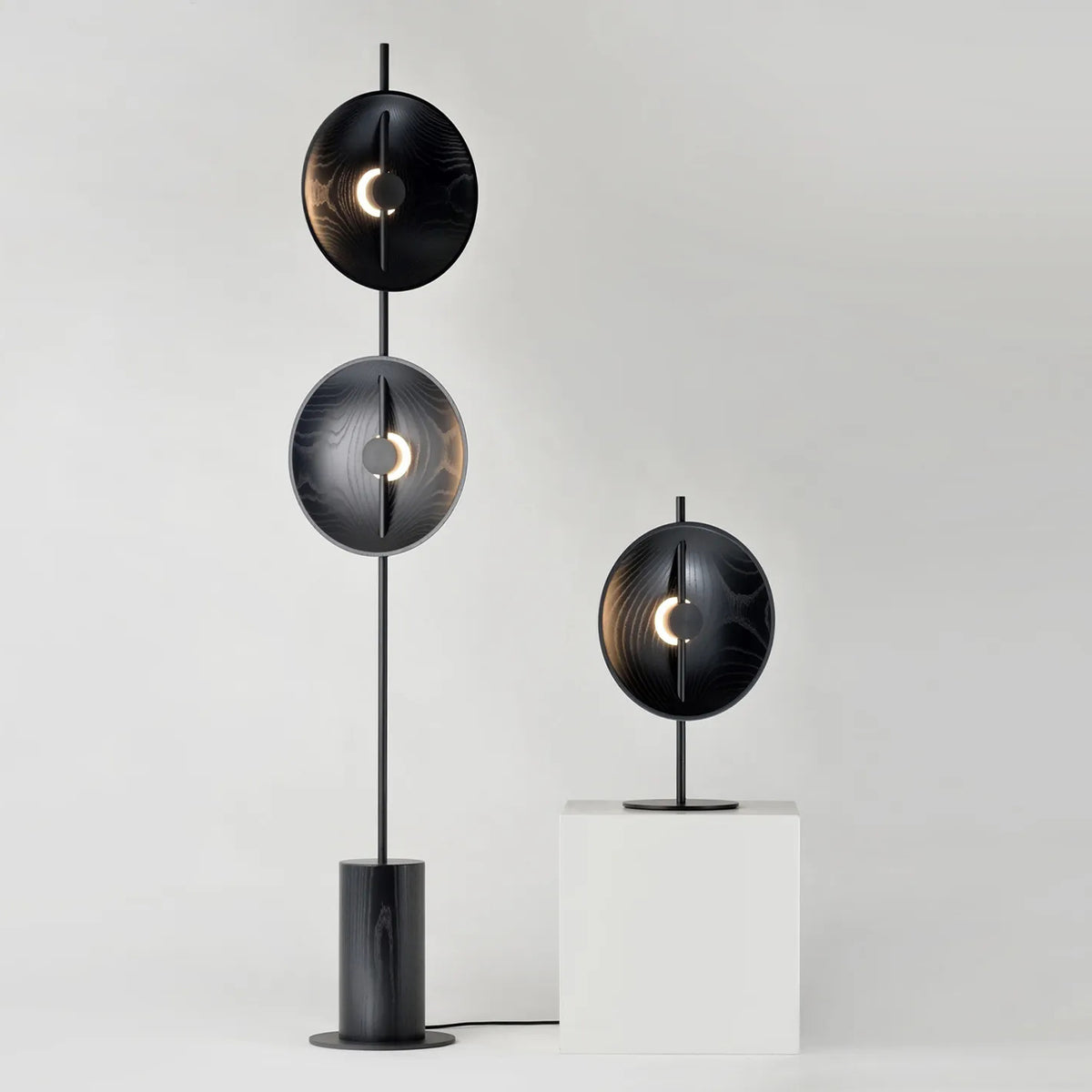 Twin Disc Wood Floor Lamp – detail 19