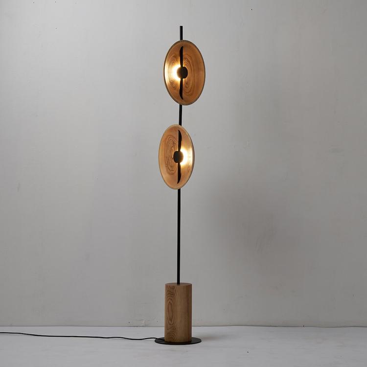 Twin Disc Wood Floor Lamp – detail 22