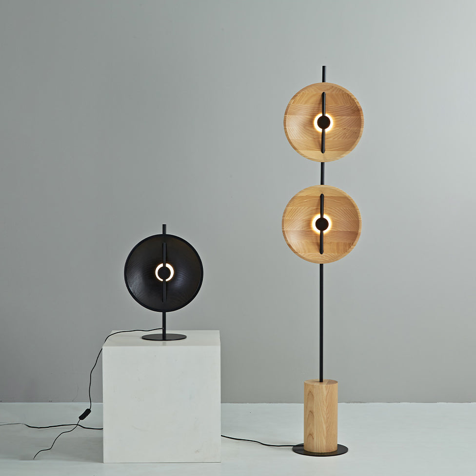 Twin Disc Wood Floor Lamp – detail 25