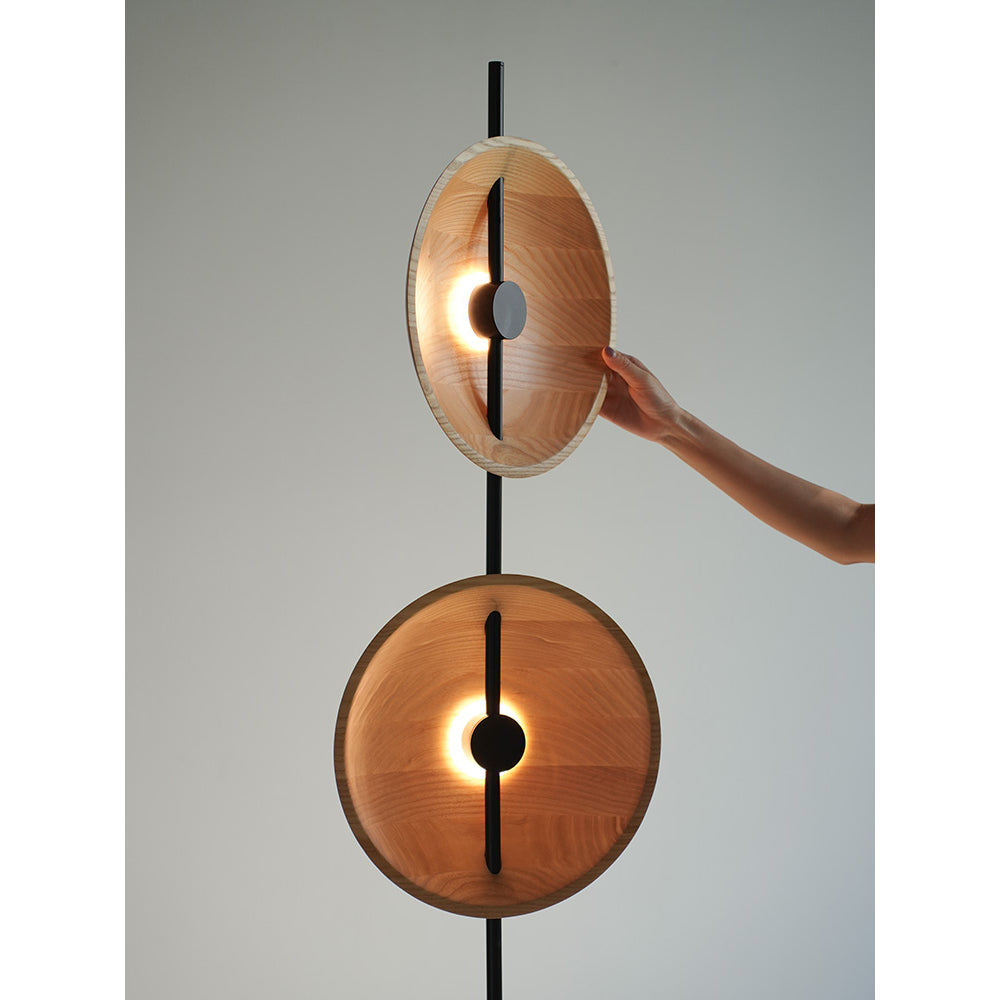 Twin Disc Wood Floor Lamp – detail 26