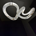 Load image into Gallery viewer, Twisted Ring Alabaster Chandelier
