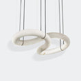 Load image into Gallery viewer, Twisted Ring Alabaster Chandelier
