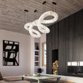 Load image into Gallery viewer, Twisted Ring Alabaster Chandelier
