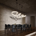 Load image into Gallery viewer, Twisted Ring Alabaster Chandelier
