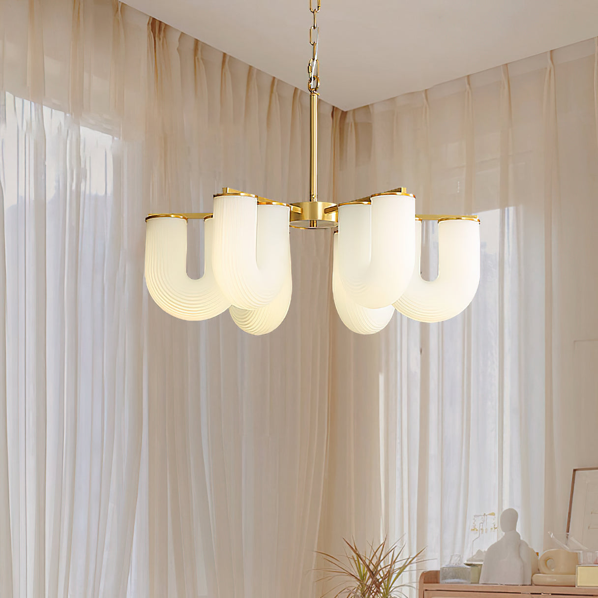 Lustre en forme de U