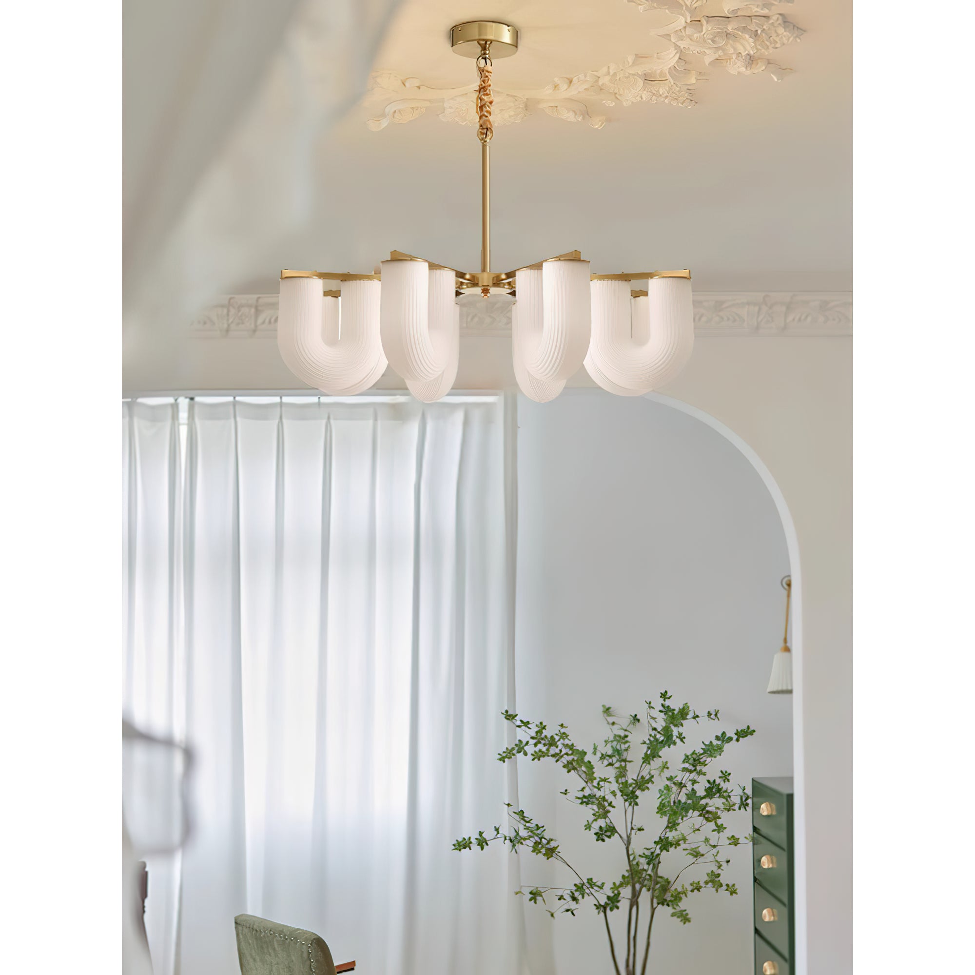 Lustre en forme de U