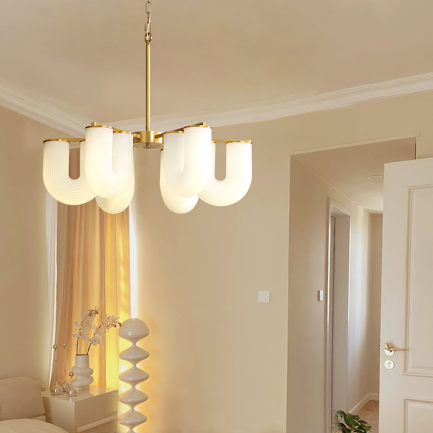 Lustre en forme de U