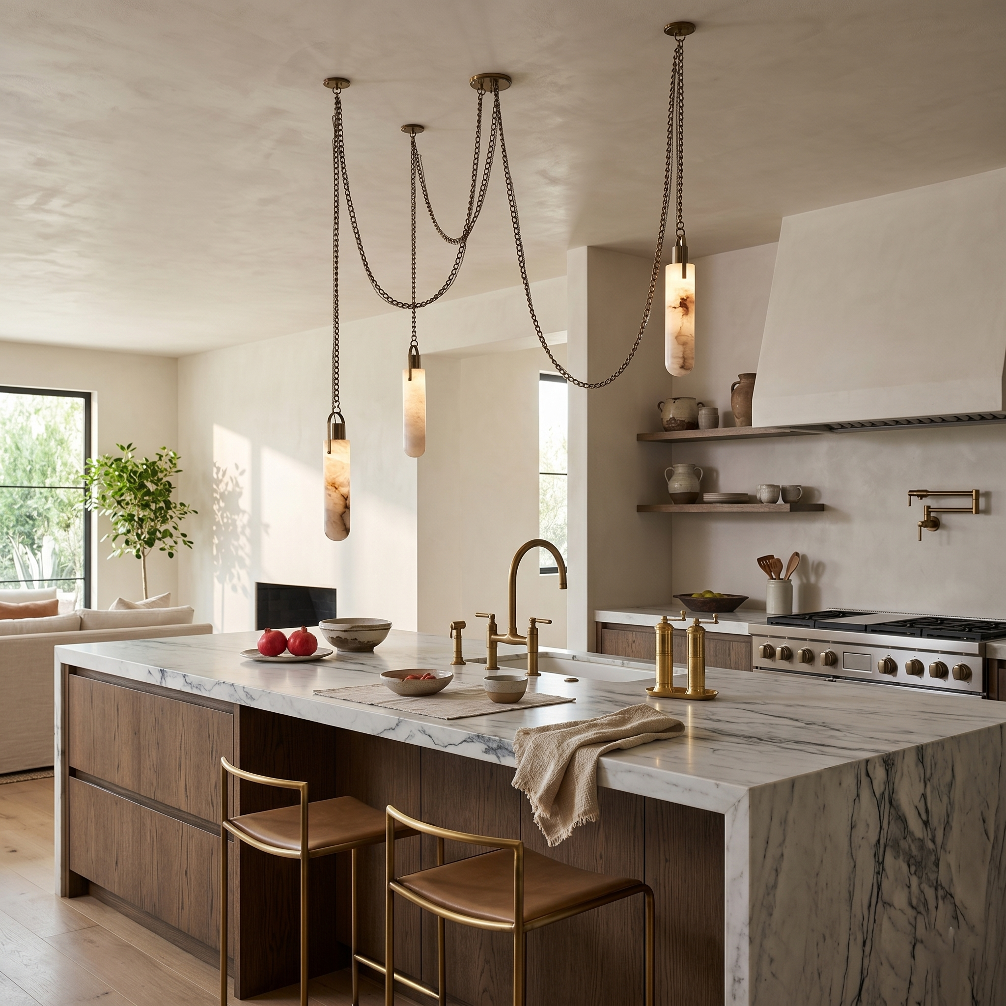 Flint Alabaster Pendant Lamp